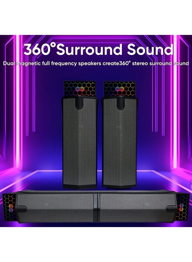S562 USB Powered 3D Stereo Speaker System with Subwoofer 2 0 Channel Home Theater Sound - Image 2