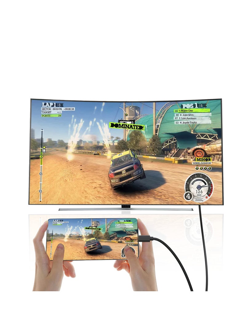 Y&D UV-CABLE USB C to VGA Cable Type-C Male Cable Adapter [Thunderbolt 3] Compatible Converter foriMac MacBook Pro Air Surface Book 2 Chromebook and More More-6 Feet - Image 4