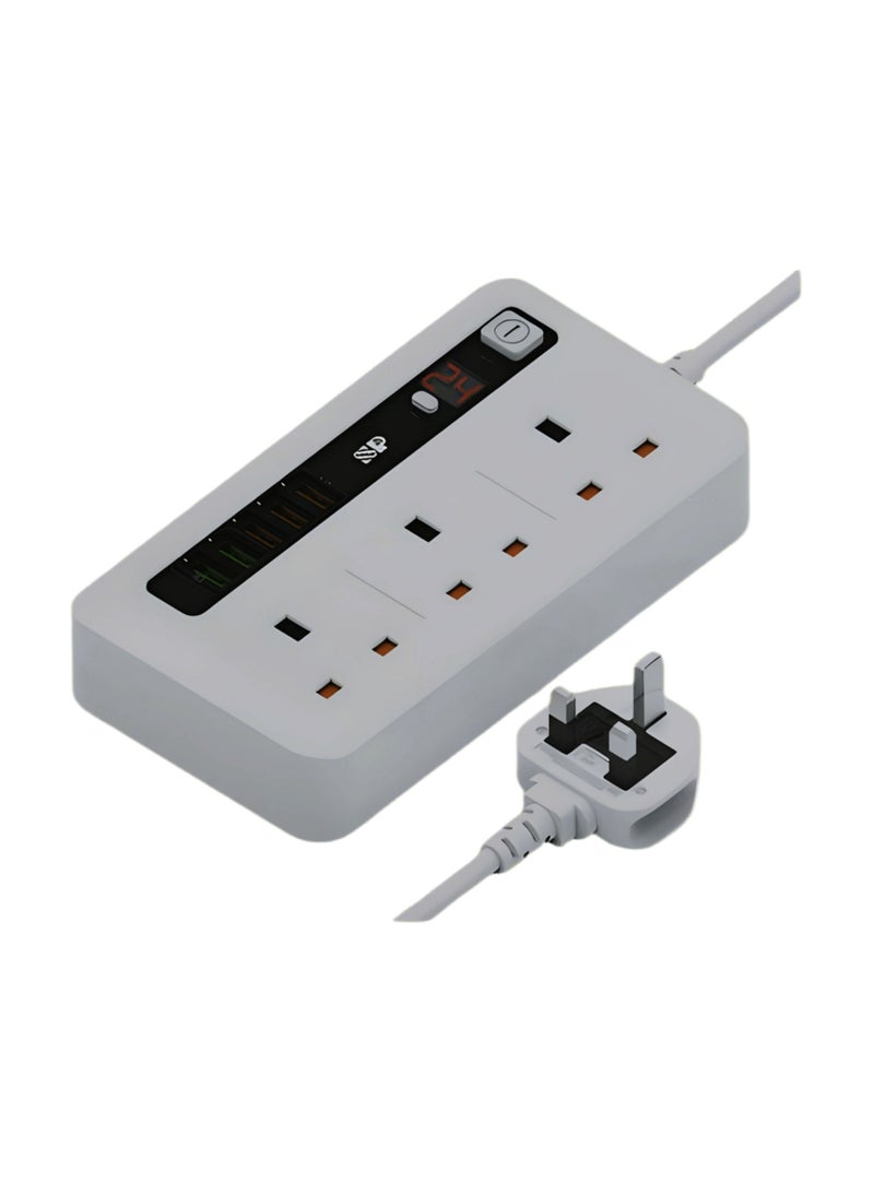 iSNUP Electric connection with self-timer 3 AC outlets and 5 USB ports Black - Image 4