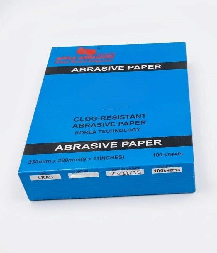 Apple Abrasives Abrasive Sheet Non-Loading 230mm x 280mm GRIT-240 [PACK 100] - Image 2