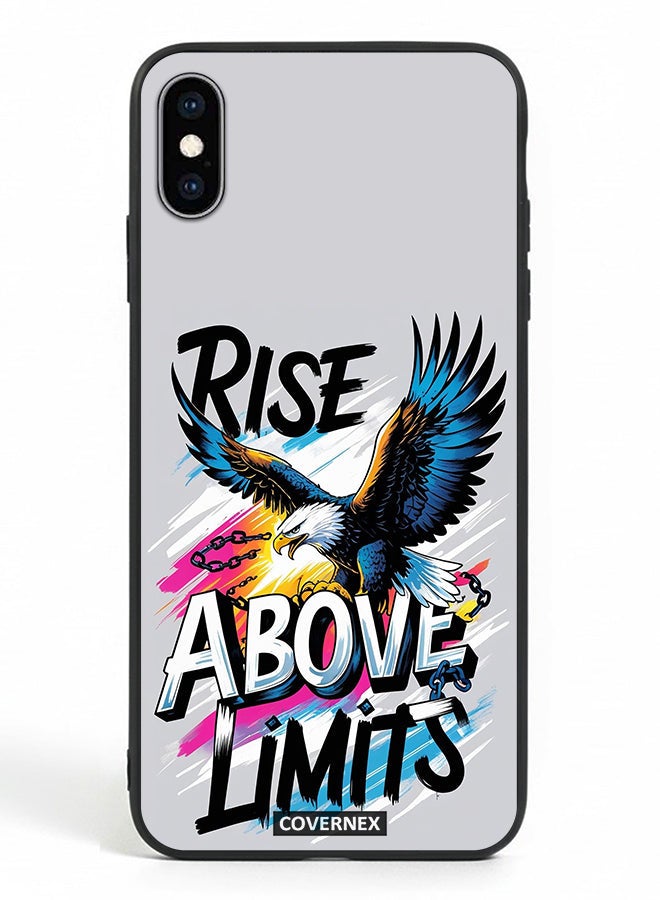 Covernex Apple iPhone X Protective Case Cover Printed Featuring Rise Above Limits - Image 2