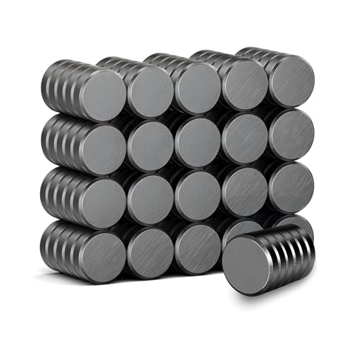 KRYTONE® 100 Piece Black Round Magnet Set (15 X 3 MM) Use as Fridge Magnet, Door, Kitchen Organiser Magnet, Multipurpose Office Pack of 100(Black) - Image 1