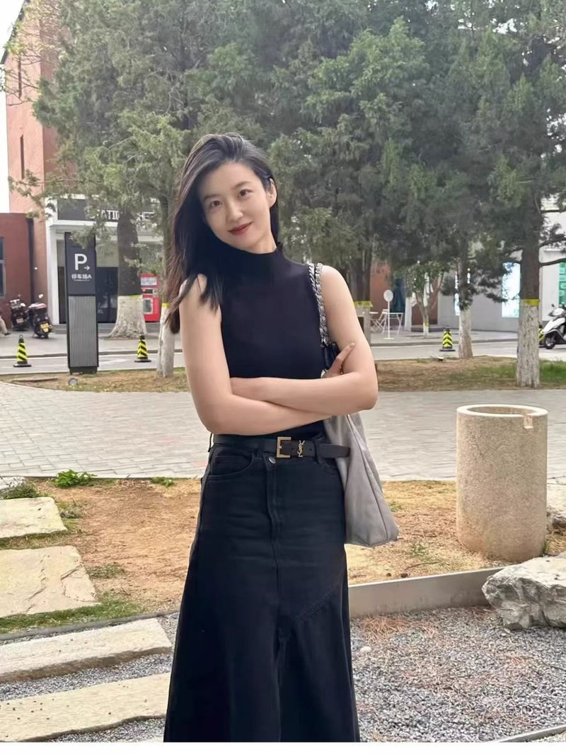 100 Tencel Summer New Sleeveless Women''s Half-turtleneck Strap Base Shirt Women''s Solid Color Suit Inner Knit Vest - Image 3