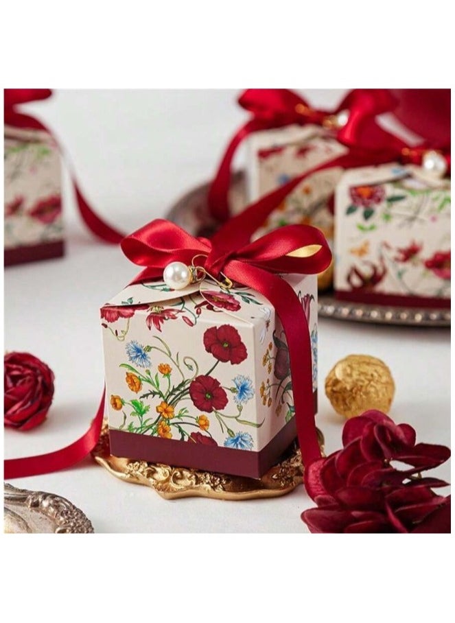 ماركة غير محددة توزيعات عيد علب هدايا لتوزيعات هدايا العيد و أعياد الميلاد مثالية لتقديم الشوكولا والحلويات أو الهدايا مجموعة من 10 قطع  - Image 3