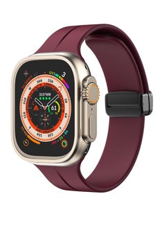 Silicone Magnetic Strap for Apple Watch Ultra Band 49mm 45mm 44mm 42mm 41mm 40mm 38mm Men/Women, Soft Sport Silicone Replacement Wristband Strap for iwatch Series 9/8/7/6/5/4/3/2/SE/Ultra2