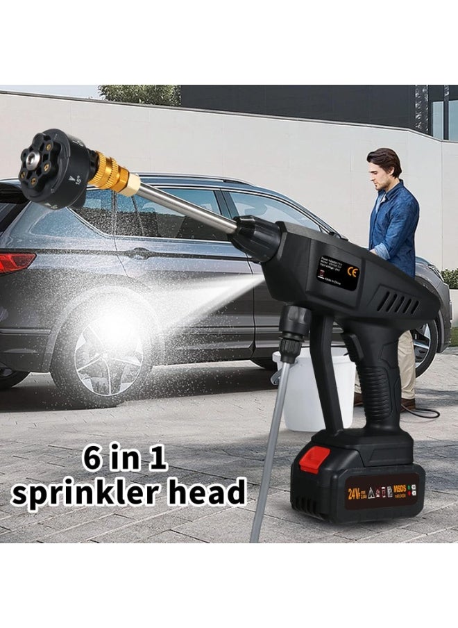 Home Care Cordless Pressure Washer – 300W Portable Power Washer with 6-in-1 Nozzle & Soap Dispenser | Battery Operated with Toolbox for Car, Fence, Floor Cleaning & Watering  - Image 2