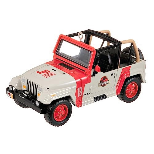 Hallmark Keepsake Christmas Ornament 2023 The Cars the Star Jurassic Park 1992 Jeep Wrangler Metal Ornament Movie Gifts