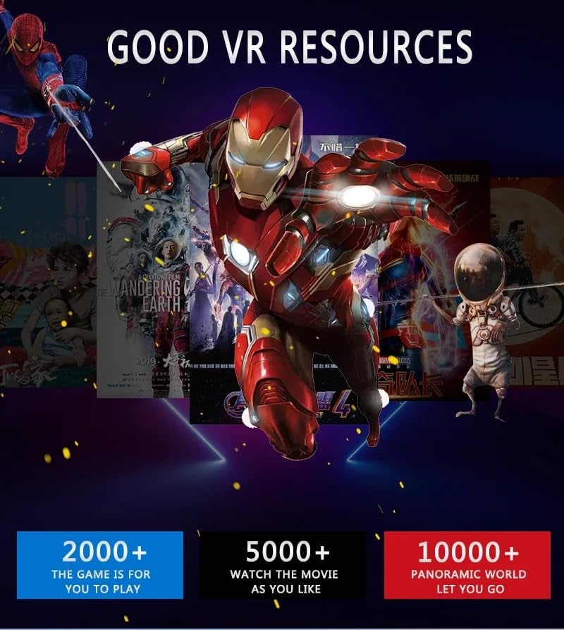 TECHDASH 3D VR Headset with Built in Adjustable Headphones Virtual Reality Glasses with Adjustable Lenses | Compatible with Android, iOS, Windows | Suitable for 4.0-6.5 inch Mobiles for Gaming - Image 3
