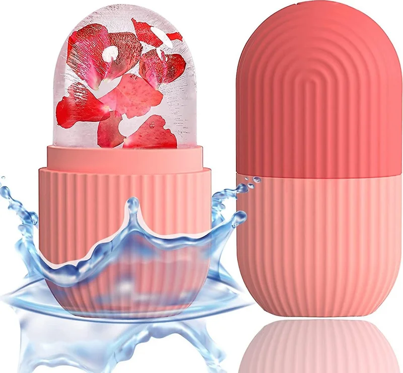 Hane216 Ice Cube Roller Face, Eyes and Neck Massage Skin Care, Eye Bag Removal Silicone Ice Mold