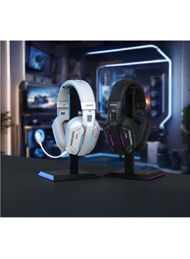 Somic MH201 Wireless Head-Mounted Bluetooth Headset 2.4G Wired Three-Mode Gaming Music Microphone - Image 2