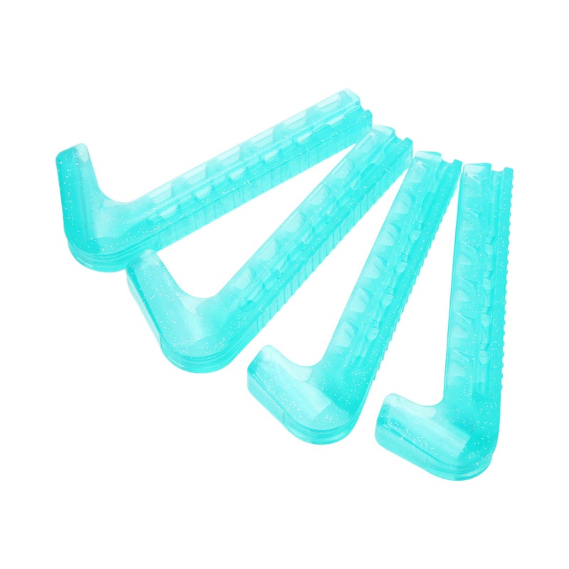 2 Pairs Skate Guards Portable Ice Skate Blade Covers Adjustable Ice Skate Blade Protector for Hockey Skates Figure Skates Ice Skates Ice Blue - Image 2