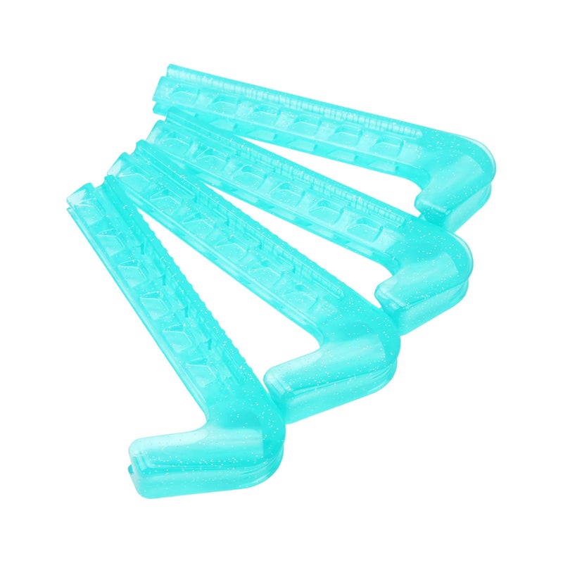 2 Pairs Skate Guards Portable Ice Skate Blade Covers Adjustable Ice Skate Blade Protector for Hockey Skates Figure Skates Ice Skates Ice Blue - Image 3