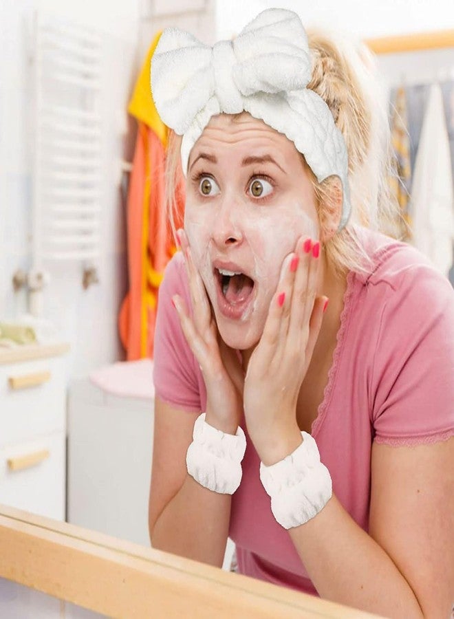 SARJAK Spa Headband and Wristband, Microfiber, Skincare, Makeup Headband and Wristband Set for Washing Face, Facial Wristbands - Image 5