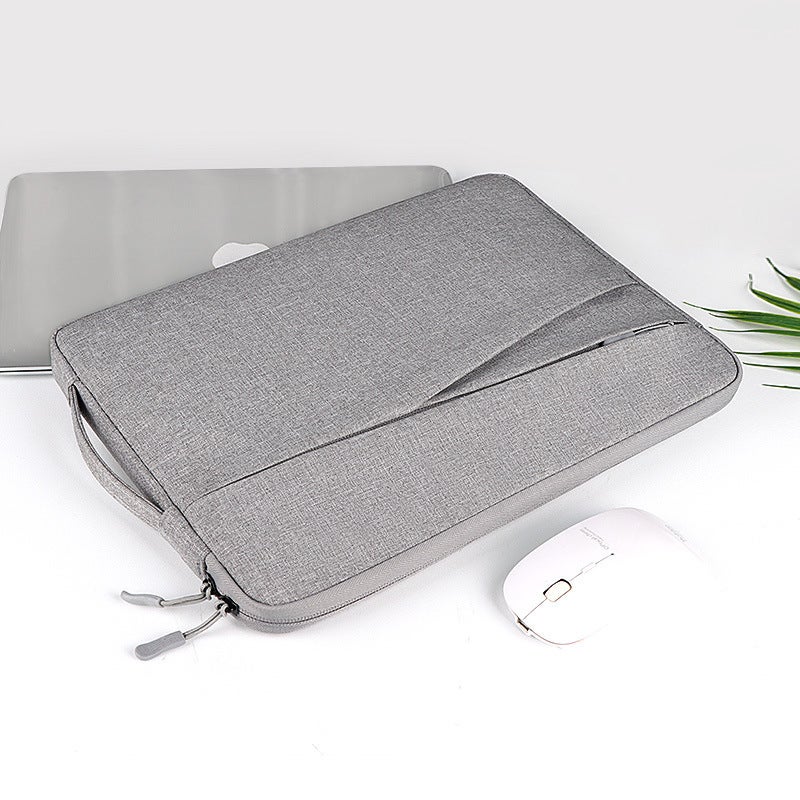 For Apple Macbook inner bag female Korean version Xiaomi Huawei pro notebook laptop bag 1345.6 inches Hemp gray (with small bag) 13.3 inches - Image 2