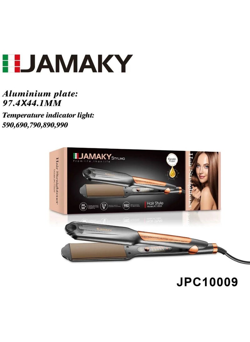 JAMAKY Italy - The JPC10009 Professional Hair Straightener is the ideal professional hair straightener with Italian technology for perfect results in keratin treatments. Suitable for home use and hairdressers. Easy and practical. - Image 1