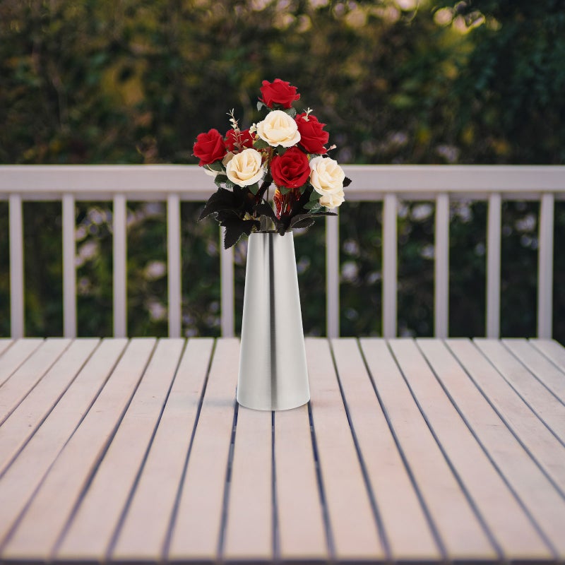 Steel Flower Decor, Elegant Tabletop Centerpiece for Home Adornment, Durable Vase - Image 5
