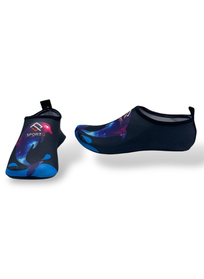SportQ SportQ® Easy-to-Wear Beach Sandals for Kids, Men & Women Comfortable, Flexible Sole for Protection from Rocks and Hot Sand Quick-Drying Water Shoes for Swimming, Snorkeling, Surfing, Kayaking, Beach, Walking & Yoga  - Image 2