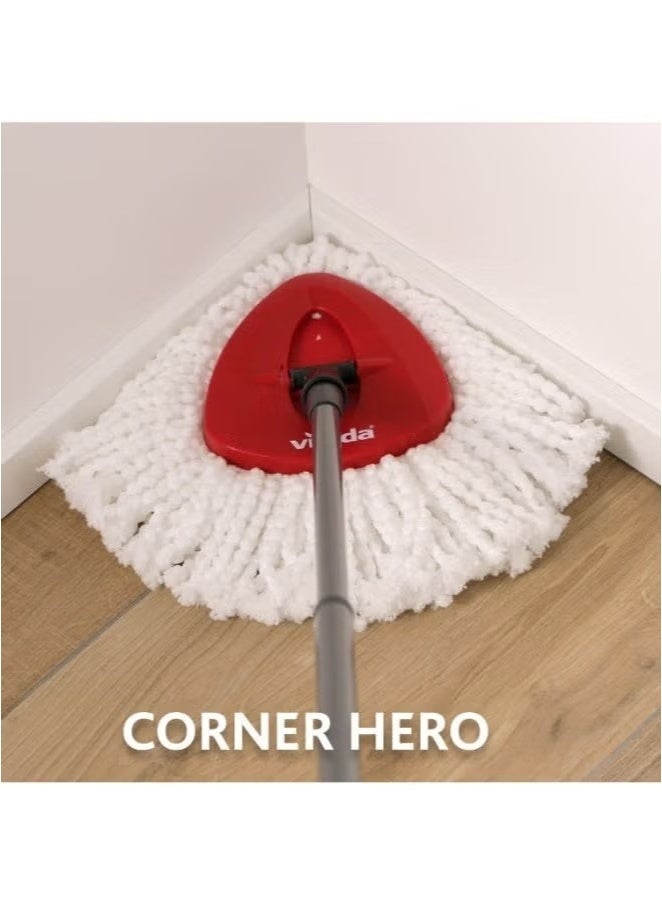 فيليدا رأس تنظيف فيليدا توربو سمارت 100٪ ميكروفايبر | عبوة من 1 | مناسب لجميع أنظمة ممسحة فيليدا سبين | للأسطح الصلبة | كلاسيك | أبيض - Image 2