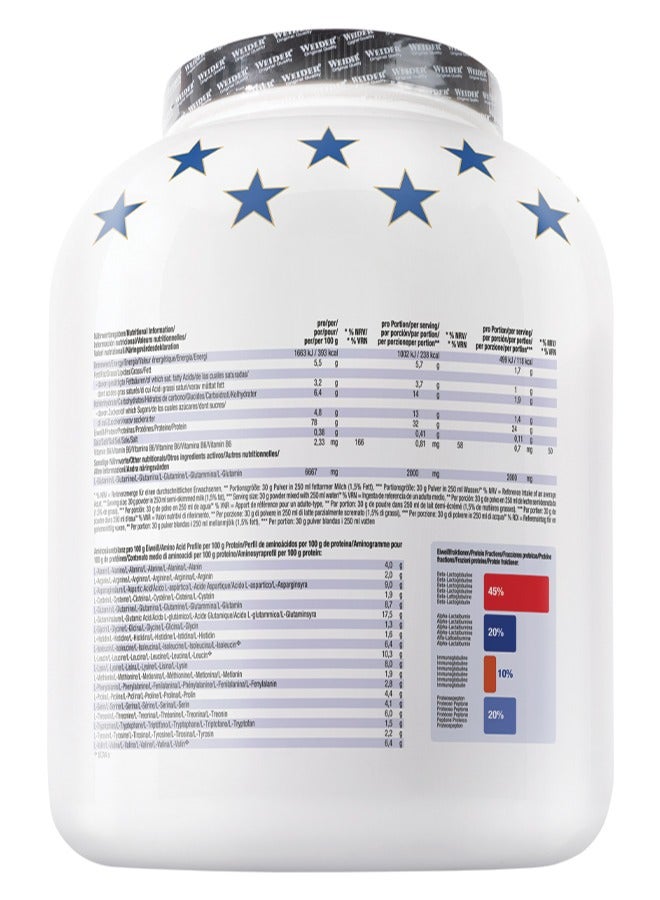 ويدير بروتين مصل اللبن الفاخر - 2.3 كجم، نكهة نوجا الشوكولاتة - مركز بروتين مصل اللبن عالي الجودة ومزيج معزول لنمو العضلات وتعافيها - Image 2