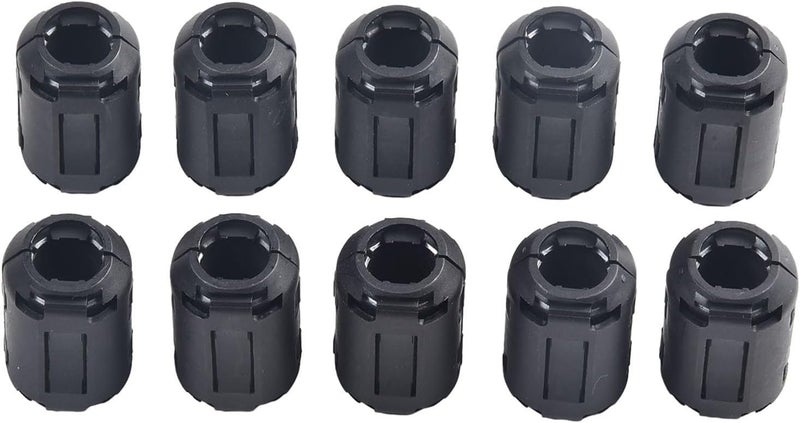10 Pieces Ferrite Core Noise Suppressor Filter Ring, 5mm Diameter Clip On RFI Filter For Computer Hard Disk Fax Machine Cable(5mm) - Image 1
