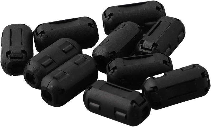 10 Pieces Ferrite Core Noise Suppressor Filter Ring, 5mm Diameter Clip On RFI Filter For Computer Hard Disk Fax Machine Cable(5mm) - Image 4