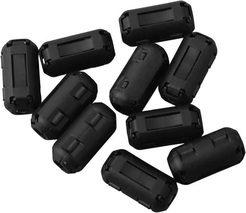 10 Pieces Ferrite Core Noise Suppressor Filter Ring, 5mm Diameter Clip On RFI Filter For Computer Hard Disk Fax Machine Cable(5mm) - Image 3