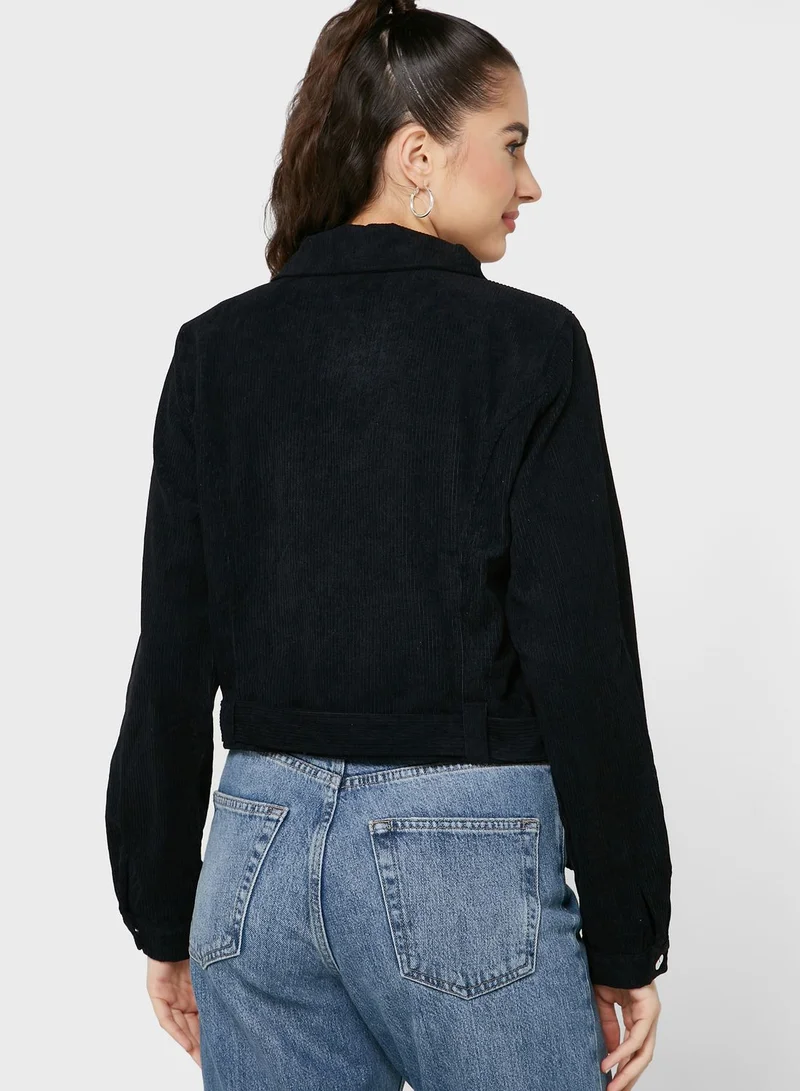 Ginger Classic Suede Look Jacket