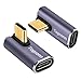 Togconn Togconn 90 Degree Right Angle USB C Adapter (2 Pack), USB Type-C Male to Female Extender Connector, 40Gbps, 8K@60Hz - Image 2