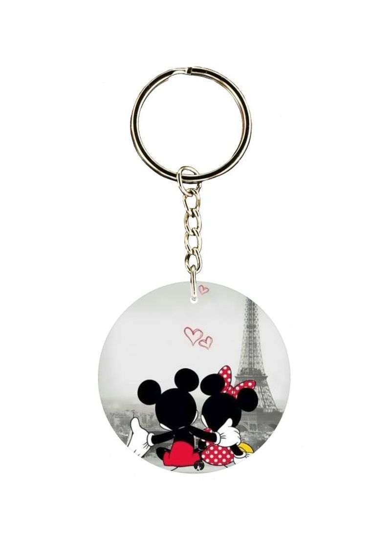 RKN Mickey And Minnie Printed Keychain