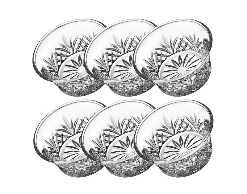 Godinger Bowl Set  Mini Crystal Prep Dip Dessert Bar Dish Bowls  Set of 6 2oz