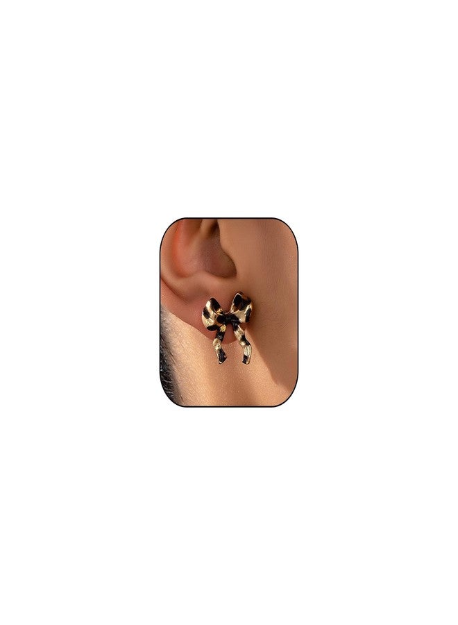 TACBSP Boho Leopard Bow Earrings for Women Leopard Bowknot Statement Earrings Cheetah Exaggerate Earrings Summer Costume Jewelry Gift (C) - Image 1
