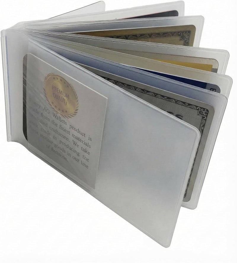 ag wallets Set of 2 Clear Premium Quality Wallet Insert from (Bifold 6 Page) - Image 5