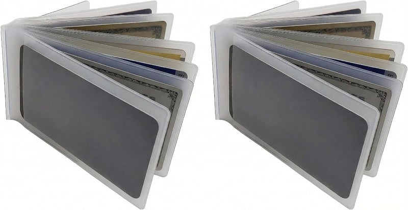ag wallets Set of 2 Clear Premium Quality Wallet Insert from (Bifold 6 Page) - Image 1