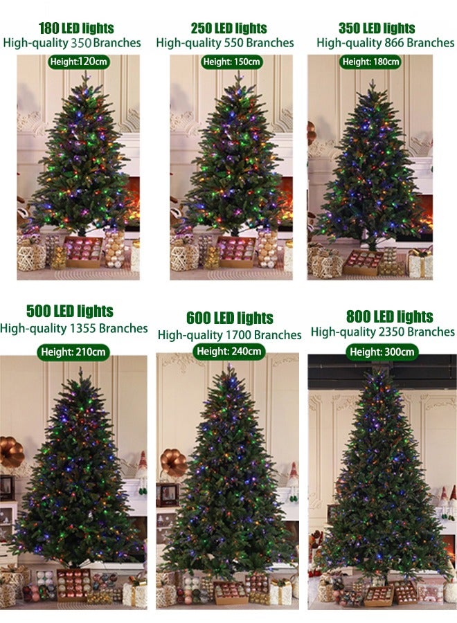 TAPIT PE Mixed PVC Christmas Tree with Lights Christmas Shopping Mall Scene Decoration Supplies LED Christmas Tree - Image 5