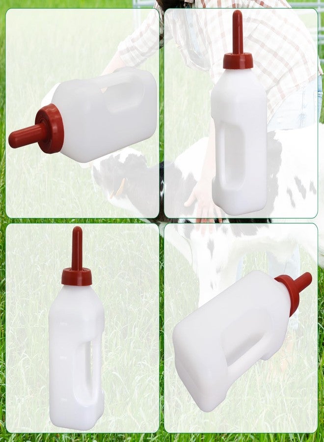 Abustle pig Calf Bottle with Hand Grip Handle and a Replacement Nipple,2 Quart Calf Milk Feeder Nursing Feeding Bottle (Red, Calf Bottle Set) - Image 5