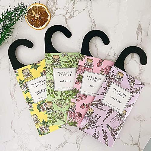 Rose Cottage Large 12 Packs Closet Deodorizer Freshener Closet Air Freshener Home Scented Sachets Room Freshener Scents Air Freshener Closet Odor Eliminator 4 Scents Floral - Image 5