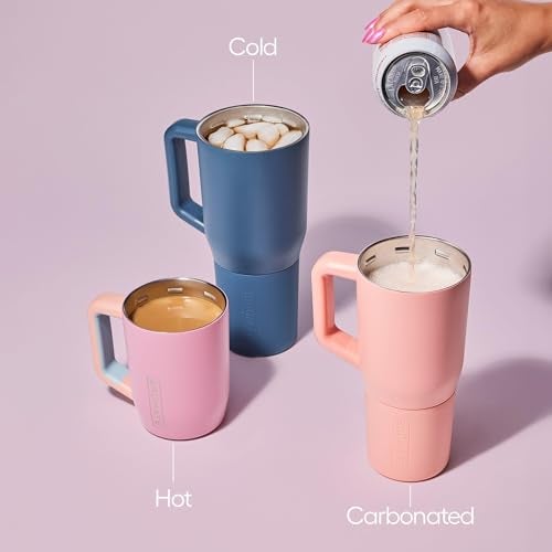 BrÃ¼Mate BrüMate Müv - 25oz 100% Leak Proof Insulated Coffee Mug with Handle & Lid - Stainless Steel Coffee Travel Mug - Double Walled Coffee Cup (Rose Taupe) - Image 5