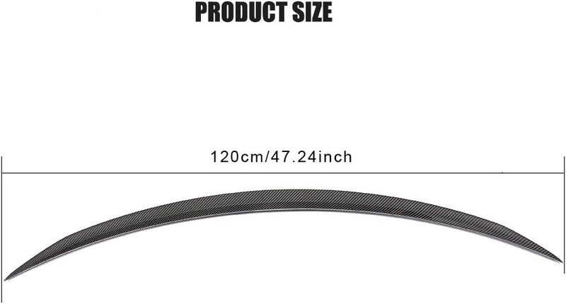 QASULER Carbon Fiber Rear Spoiler for Mercedes-Benz C63 AMG - Image 2