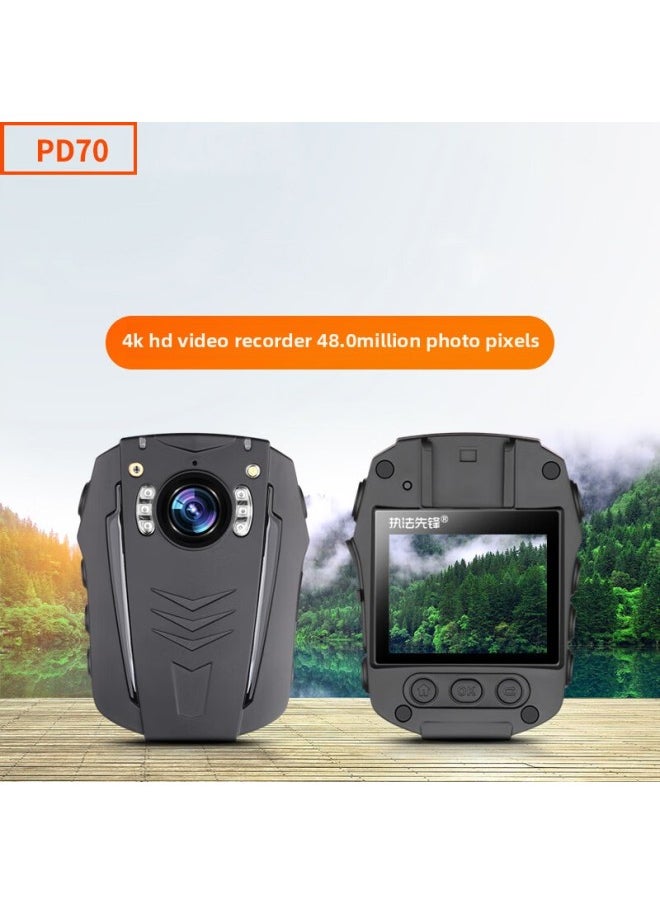 Generic Law Enforcement Pioneer PD70 HD 4K Infrared Night Vision Law Enforcement Instrument Gao Qing On-site Law Enforcement Recorder Portable Camera-Body Color:1296p 16g  - Image 3