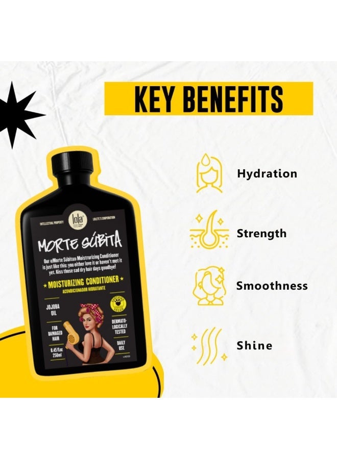 Lola from Rio Hydrating & Restorative Conditioner With Shea Butter & Aloe Vera - Revitalizes Damaged Hair, Adds Shine & Reduces Frizz (250 Ml) - Image 3