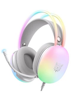 onikuma X25 Wired Professional Gaming Headphones Gradient RGB Lighting HD Mic Stereo Sound PC Mac Headset  - Image 1