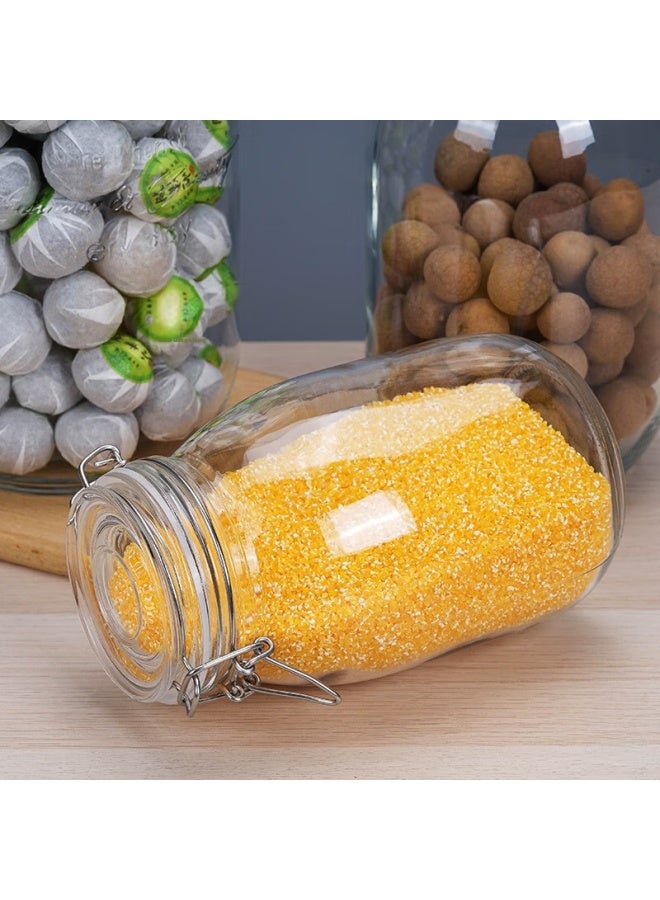 Scybe Glass Storage Jars Set, Airtight Containers For Infusing Liquor And Pickling, Pandora 1800ml, 2 Pieces - Image 3
