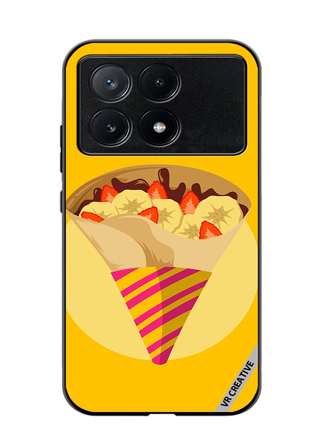 VR CREATIVE Protective Case Cover For Xiaomi Poco X6 Pro A Delicious Crepes With Lots Of Toppings Design Multicolour - Image 1