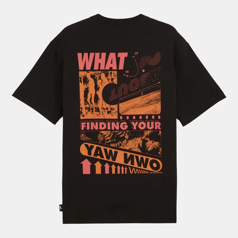 PUMA Black Men's Graphic T-Shirt for Men | Best Price UAE