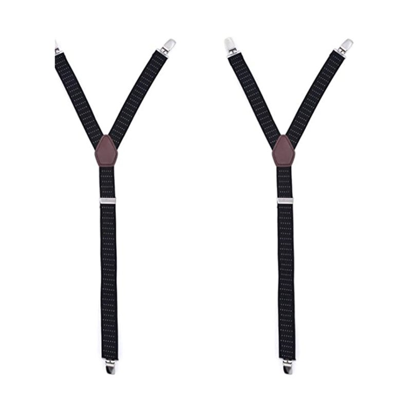 Barakah Mens Shirt Stays Military Adjustable Elastic Garter Straps Sock Non-slip Locking Clamps Long-Lasting Shirt Stays Signature Shirt Stays Shirts Holder for Men (Y-Style, Select Series) - Image 4