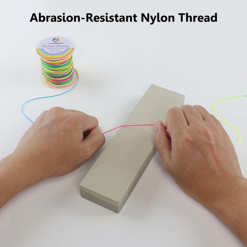 LUSTEMBER 0.8Mm Nylon String  Strong Bracelet String  Durable Nylon Cord For Jewelry Making  Bracelets  Beading  Necklaces  Rattail Braiding  Kumihimo  Wind Chimes  Blinds And Handicrafts - Image 5