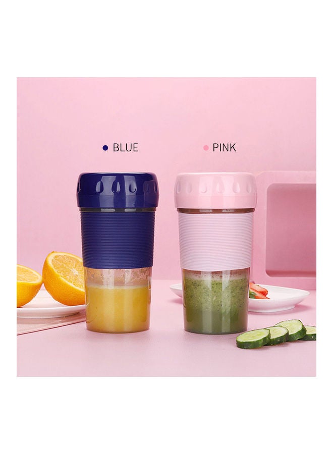 NIBEMINENT Portable Juicer Cup Blender Blue/Clear - Image 3