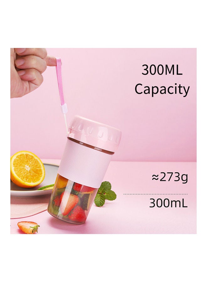 NIBEMINENT Portable Juicer Cup Blender Blue/Clear - Image 2