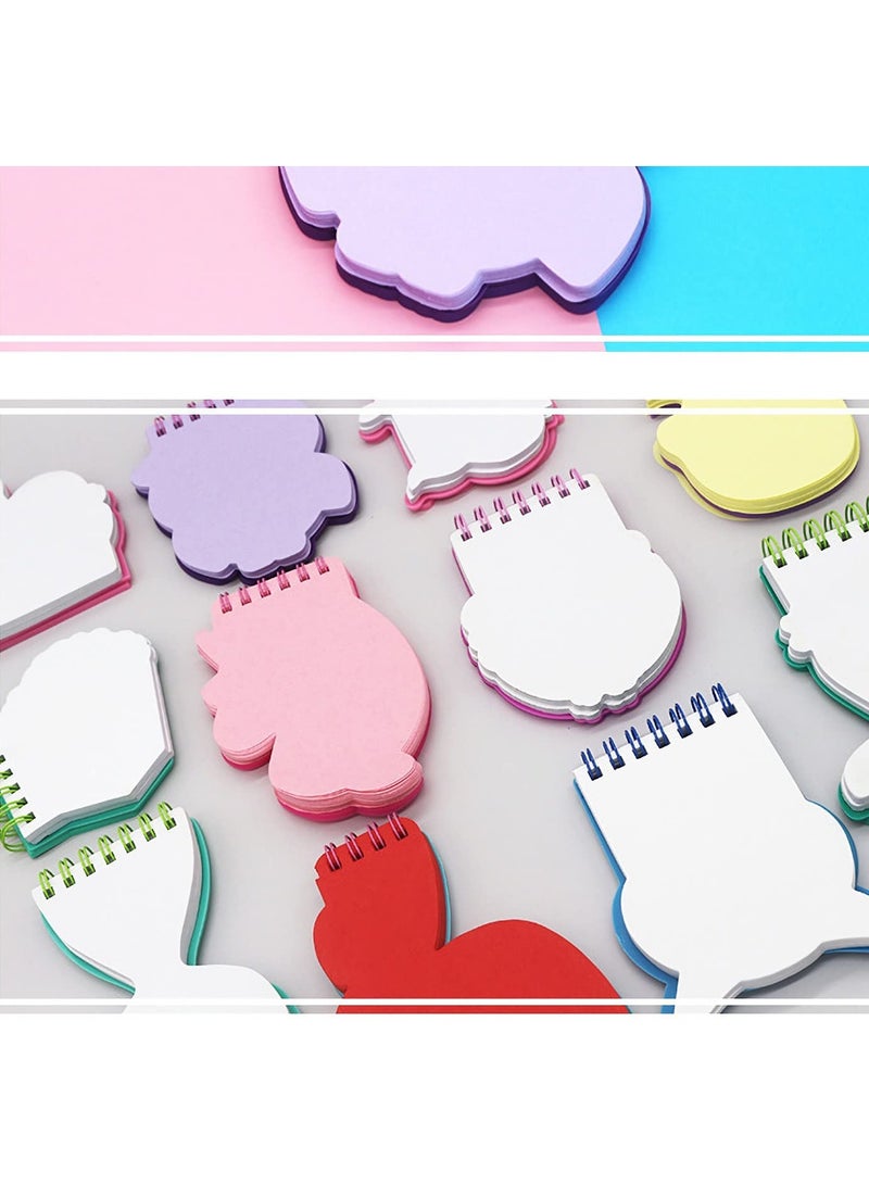 SOLARAE Cute Cartoon Spiral Notebooks - 5 Pack Small Memo Pads with PVC Cover, 3.5" x 5", 50 Sheets Each, Perfect for Pocket Note-Taking and Doodling. - Image 2