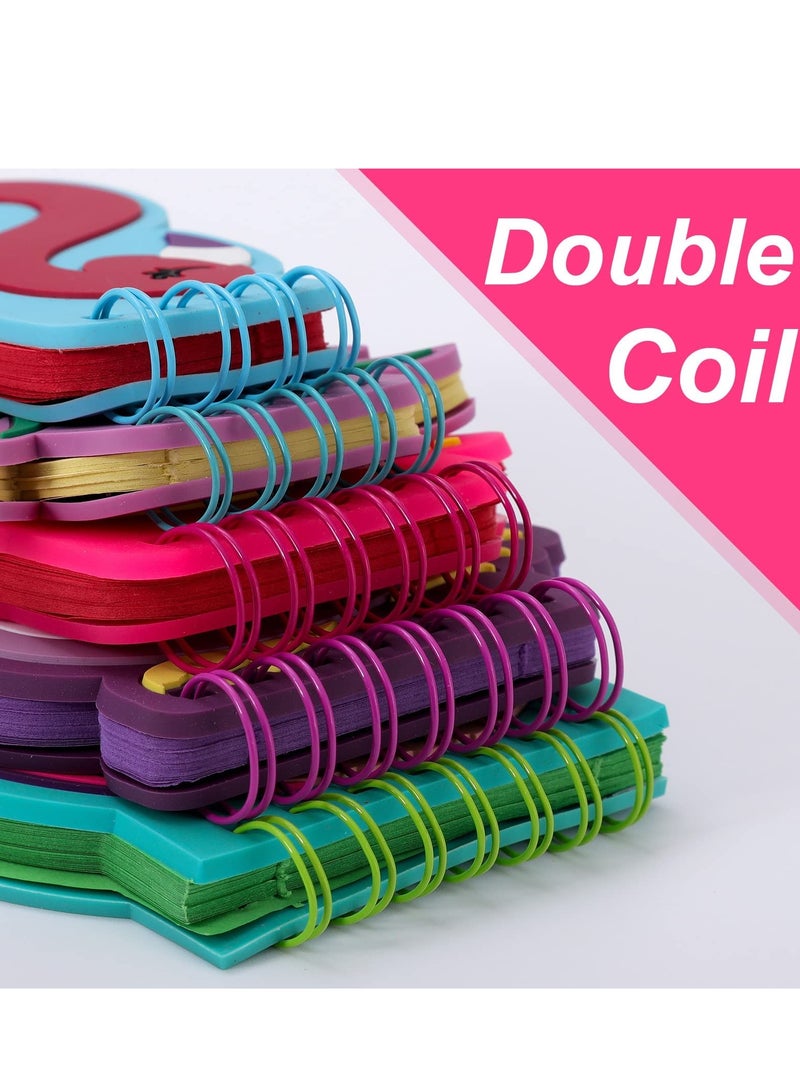 SOLARAE Cute Cartoon Spiral Notebooks - 5 Pack Small Memo Pads with PVC Cover, 3.5" x 5", 50 Sheets Each, Perfect for Pocket Note-Taking and Doodling. - Image 3